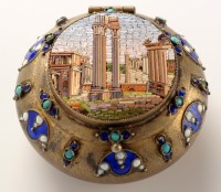 Lot 943 - An Italian 800 standard silver gilt and enamel...