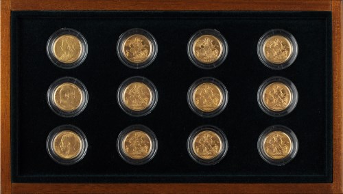 Lot 976 - Three Monarchs; The Sovereign Mint Mark Set,...