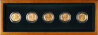 Lot 977 - A George V gold Mint Mark set, comprising:...