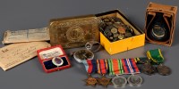 Lot 1125 - A group of WWII medals, awarded to 2075105...