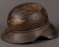 Lot 1132 - A German WWII Luftschutz 'Gladiator' helmet,...