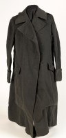 Lot 1158 - † A WWII black woollen overcoat, with some...