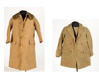 Lot 1159 - † A WWII quilted trench coat; together with a...