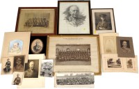 Lot 1169 - † A collection of portrait photographs,...