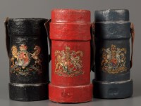 Lot 1174 - Three 19th Century canvas shot carriers...