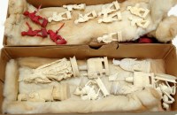 Lot 1192 - † An early 20th Century Indian carved ivory...