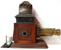 Lot 1197 - A 19th Century magic lantern, fitted with...