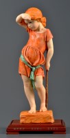 Lot 1211 - A Continental wax figure, ''Bo' Peep'', the...