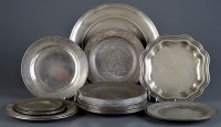 Lot 1268B - A quantity of 18th and 19th Century pewter...