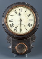 Lot 1282 - Seth Thomas: an American drop dial wall clock,...