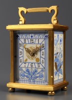 Lot 1289 - WITHDRAWN A gilt brass carriage clock, c.1900,...