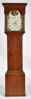 Lot 1301 - G. Stuart, N. Castle: an oak longcase clock,...