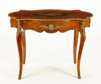 Lot 1320 - A Victorian French style centre table, the...