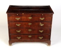 Lot 1337 - † A George II mahogany chest, with moulded...