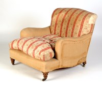 Lot 1350 - † A late Victorian easy chair, by Howard &...