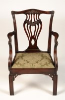 Lot 1369 - † A child's mahogany Georgian style chair,...