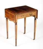 Lot 1387 - † An Edwardian inlaid mahogany side table with...