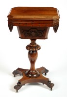 Lot 1409 - An early Victorian rosewood rectangular-shaped...