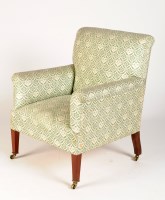 Lot 1431 - † An Edwardian easy chair, by Howard & Sons...