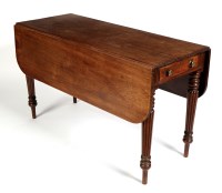 Lot 1439 - A William IV mahogany Pembroke table, with a...