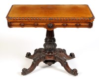 Lot 1440 - A Victorian rectangular oak and walnut card...