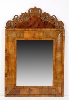 Lot 1447 - An 18th Century walnut cushion frame wall...