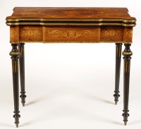 Lot 1502 - A French style rectangular-shaped rosewood and...