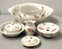 Lot 1596 - A part wash set, to include: wash bowl;...