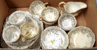 Lot 1609 - A 19th Century English tea service, decorated...