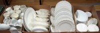 Lot 1637 - A large quantity of white ware household china,...