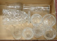 Lot 1639 - A quantity of cut glass vases. (9)