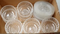 Lot 1643 - A set of ten cut glass finger bowls with...