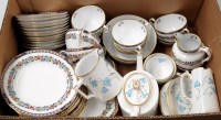 Lot 1645 - A Copeland Spode part tea service decorated...