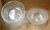 Lot 1647 - A quantity of cut glass fruit bowls. (6)