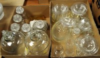 Lot 1722 - Two boxes of household kitchen glassware.