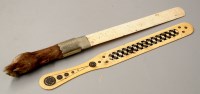 Lot 1752 - A letter opener, with taxidermy paw handle,...