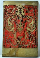 Lot 1754 - A 19th Century boulle work panel, decorated...