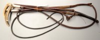 Lot 1757 - Three early 20th Century riding crops, two by...