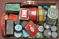 Lot 1758 - A collection of tins, including: Players Navy...