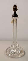 Lot 1759 - An early 20th Century glass table lamp, the...