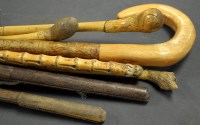 Lot 1775 - A bundle of walking sticks; swagger sticks and...