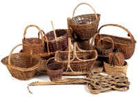 Lot 1785 - A large quantity of wickerwork baskets; and...