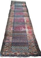 Lot 1796 - A mid 20th Century Turkish runner with Boteh...