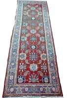 Lot 1806 - A late 20th Century Persian runner with floral...