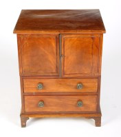 Lot 1867 - A late Georgian mahogany converted commode...