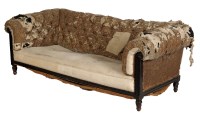 Lot 1893 - A Victorian Chesterfield buttoned back settee,...