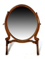 Lot 1911 - A Georgian style mahogany swing frame toilet...