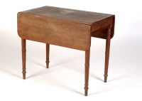 Lot 1917 - A late Georgian mahogany Pembroke table fitted...