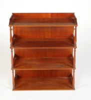 Lot 1919 - A Victorian mahogany four-tier wall bracket,...