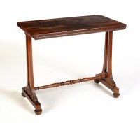 Lot 1923 - An early Victorian rectangular rosewood side...